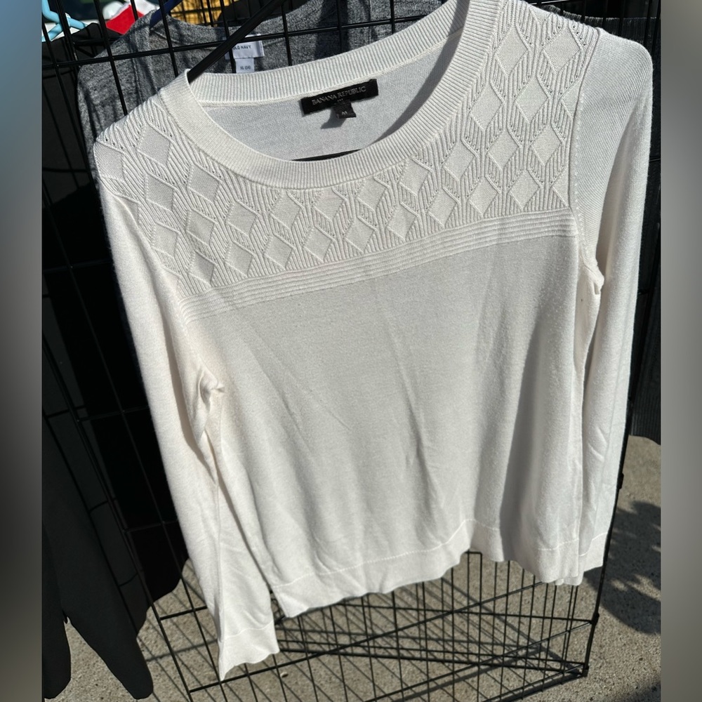 Banana Republic cream sweater
